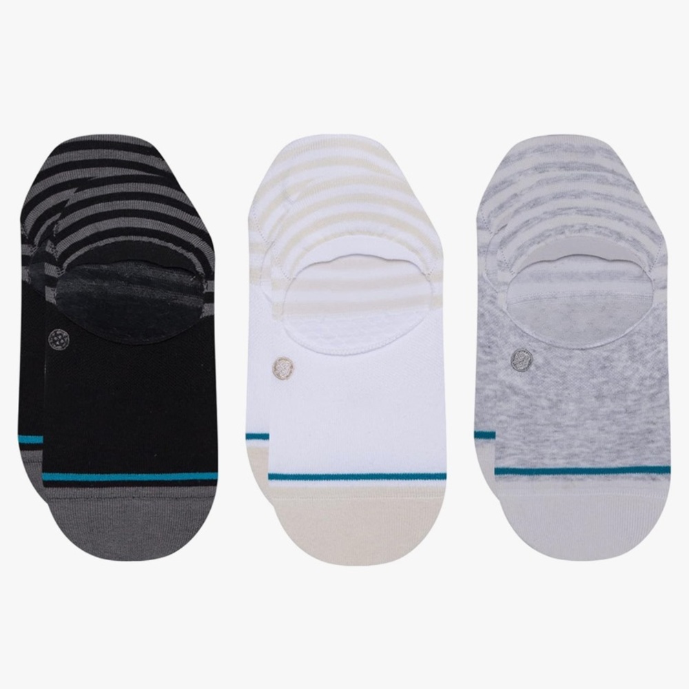 STANCE Unisex Light Cushion No Show Height Socks - SENSIBLE TWO (3 pack): Multi